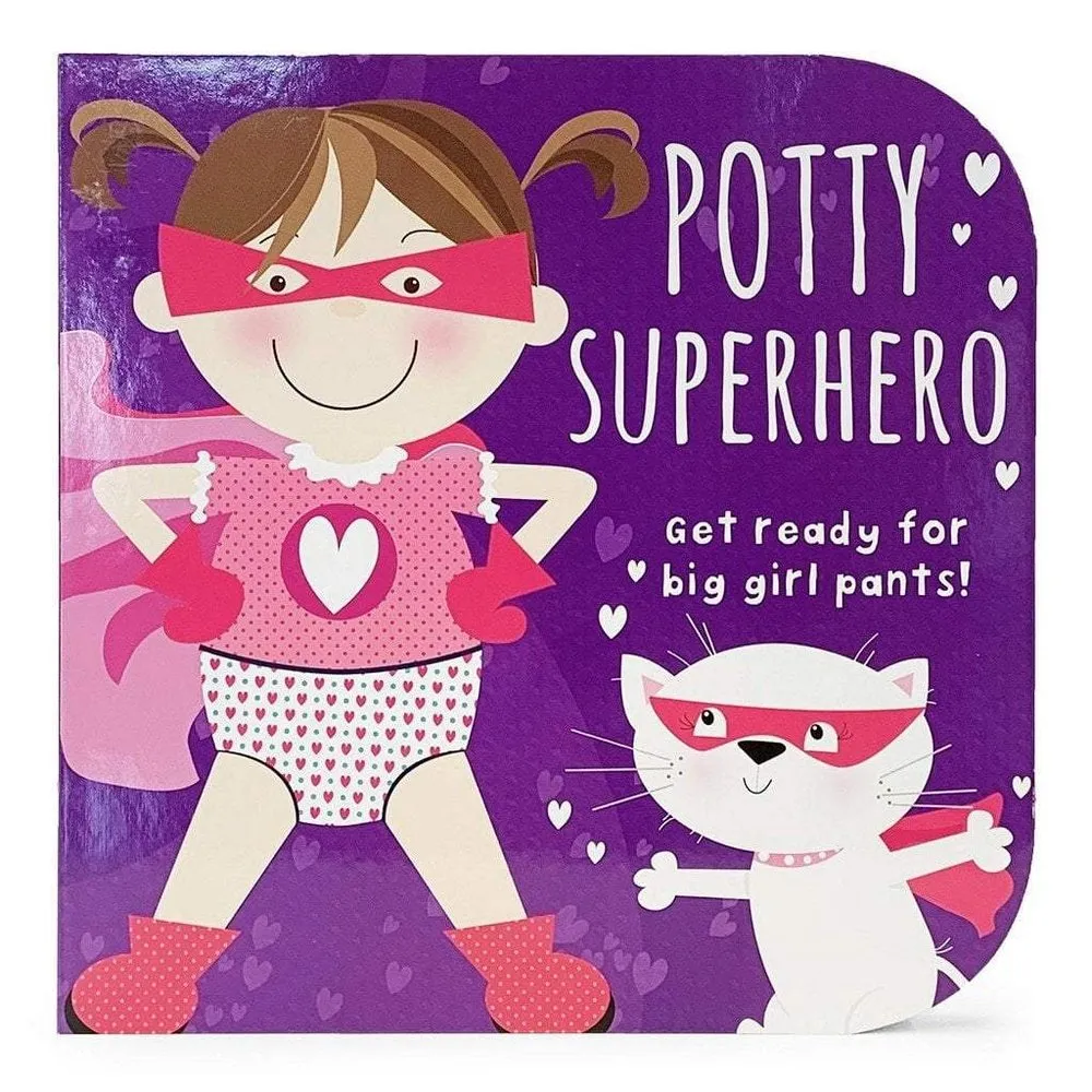 Potty Superhero (Girl) Children's Board Book