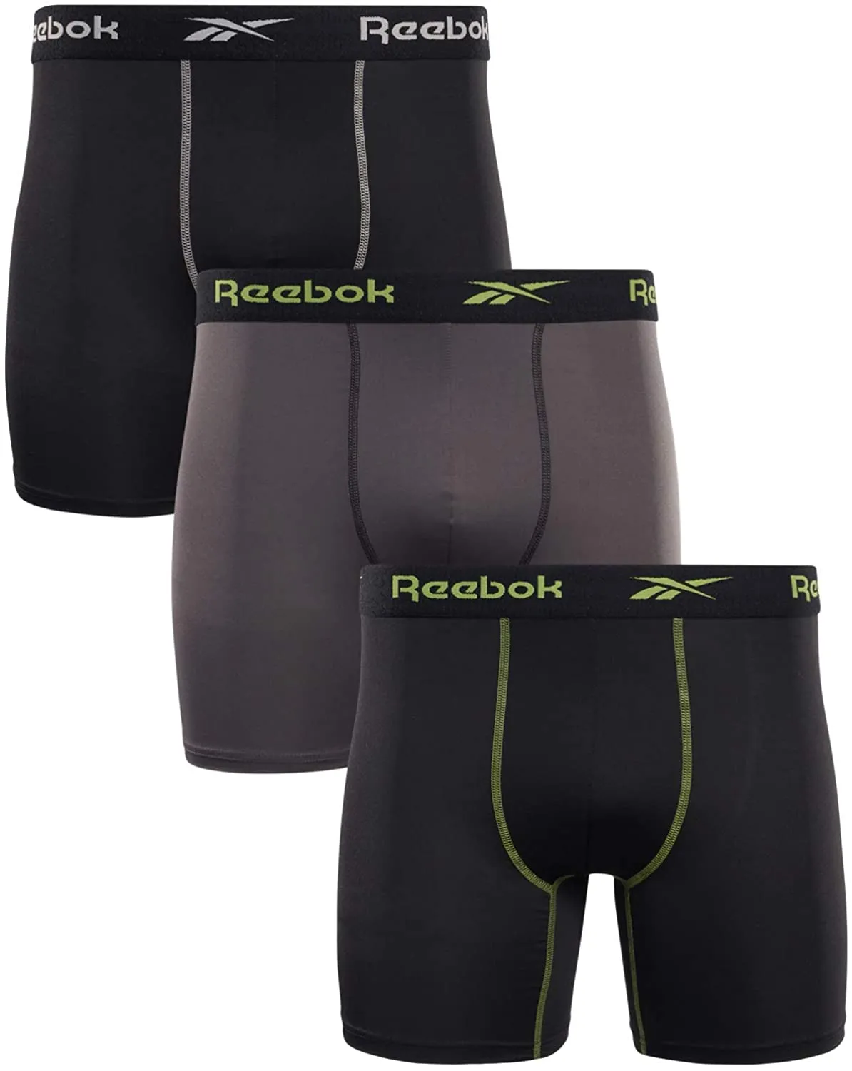 Reebok Men's 3-Pack Performance Boxer Briefs RVM211WB23