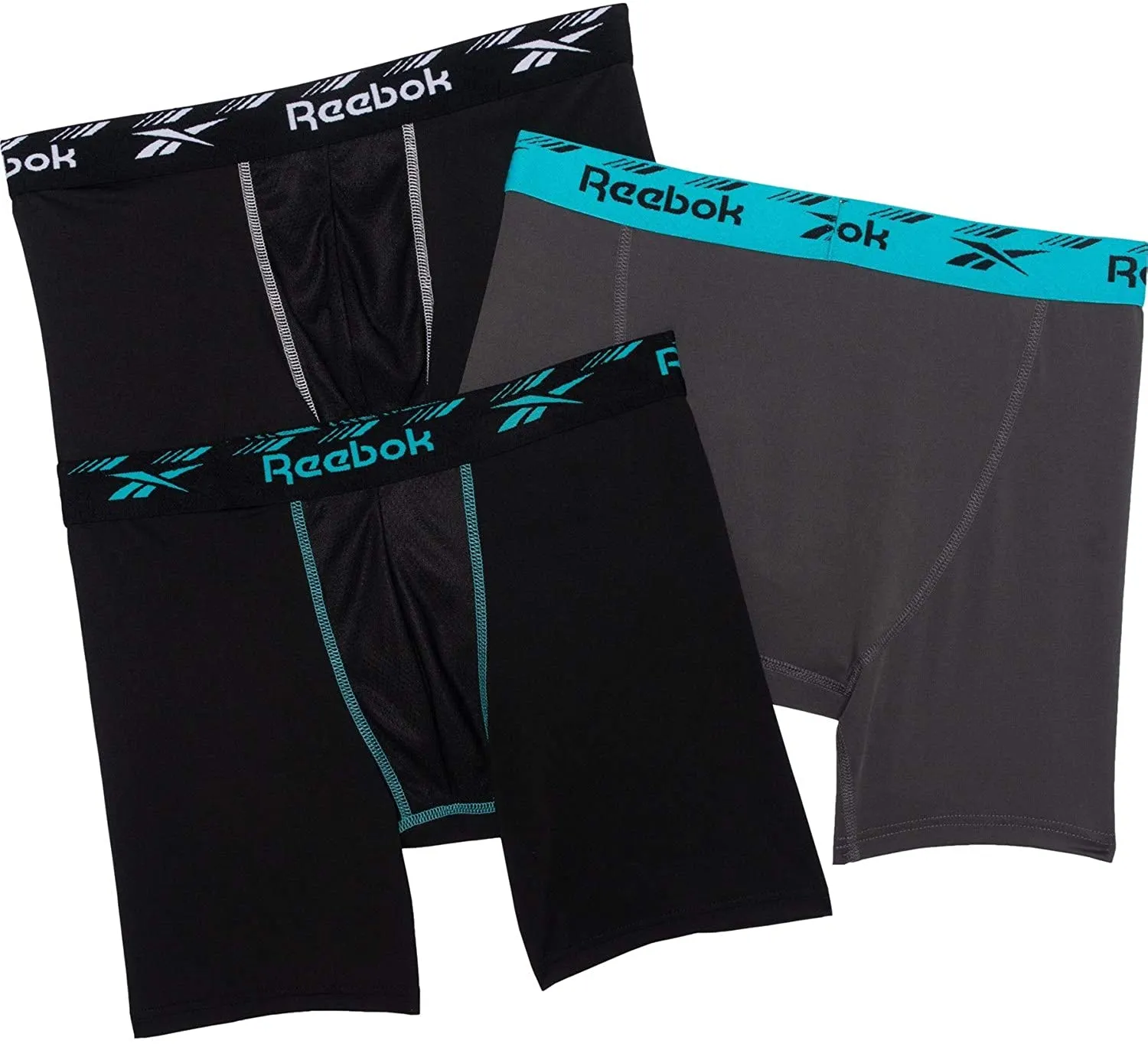 Reebok Men's 3-Pack Performance Boxer Briefs