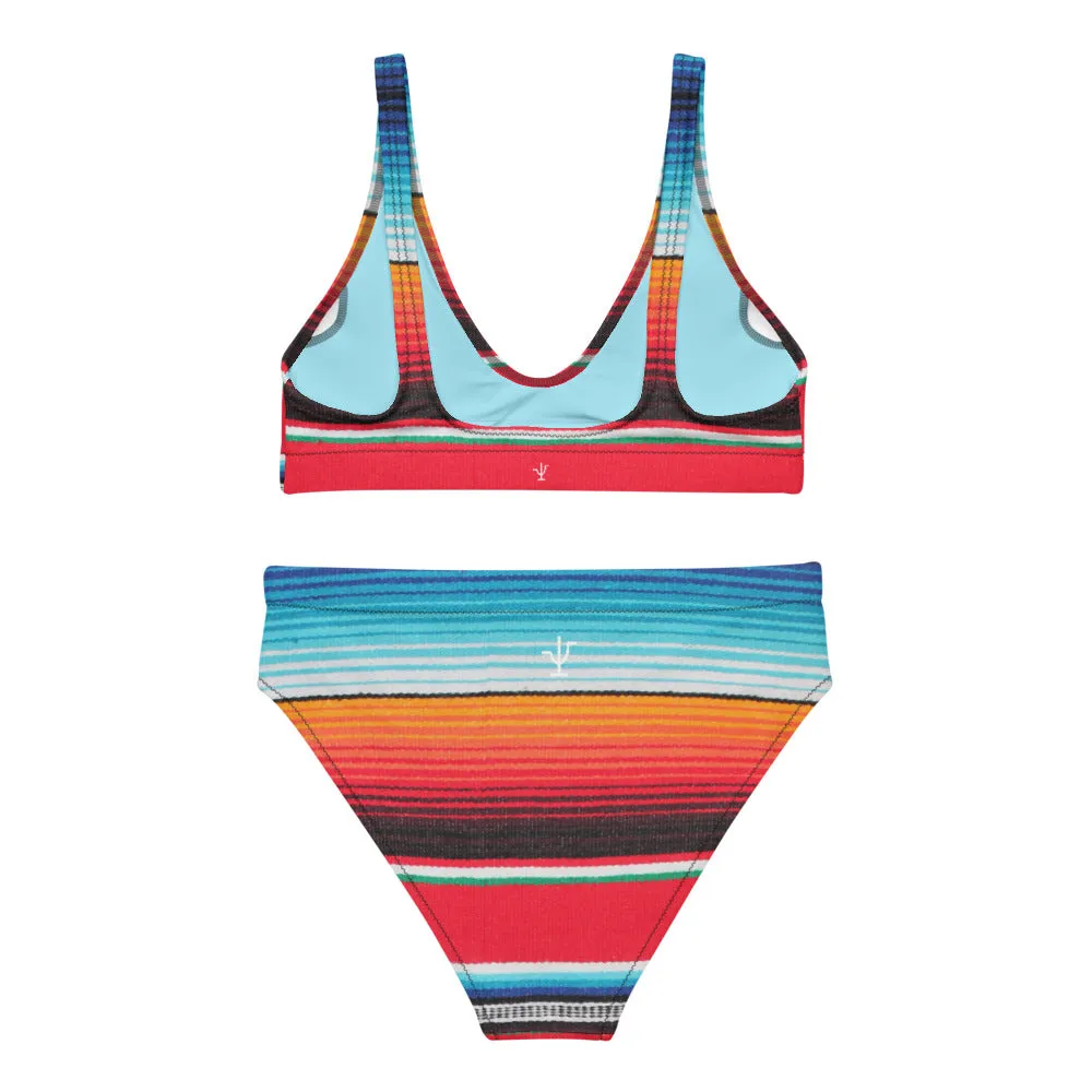 Serape high-waisted bikini