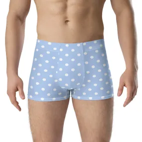 Sky blue polka dot boxers men’s