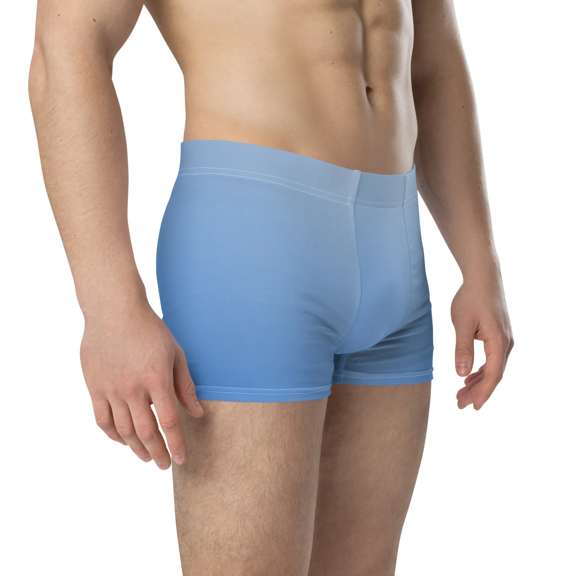 Solid blue boxer briefs for men’s