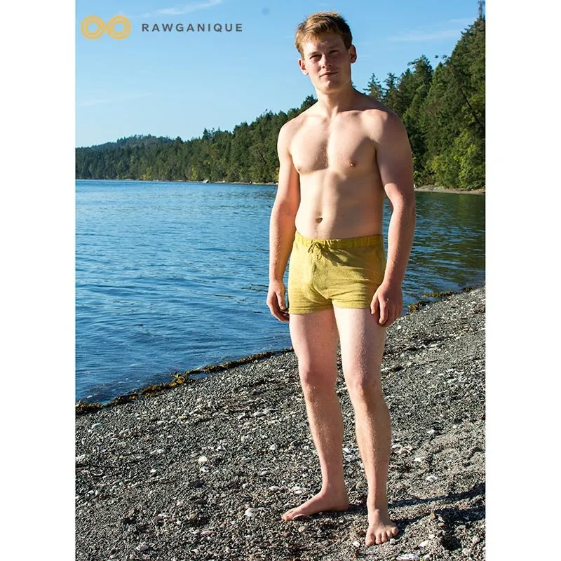 TELLURIDE 100% Organic Hemp Knit Boxer Briefs (OC Thread, 100% Biodegradable Organic Elastic Waist Options)