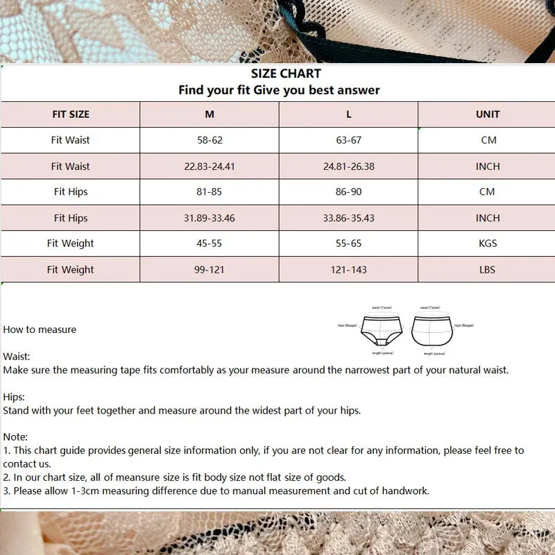 Territory Mid Rise Sexy Lace Panties Perspective Briefs Transparent Lace Bow Panties Sexy Breathable Lingerie Patch Underwear