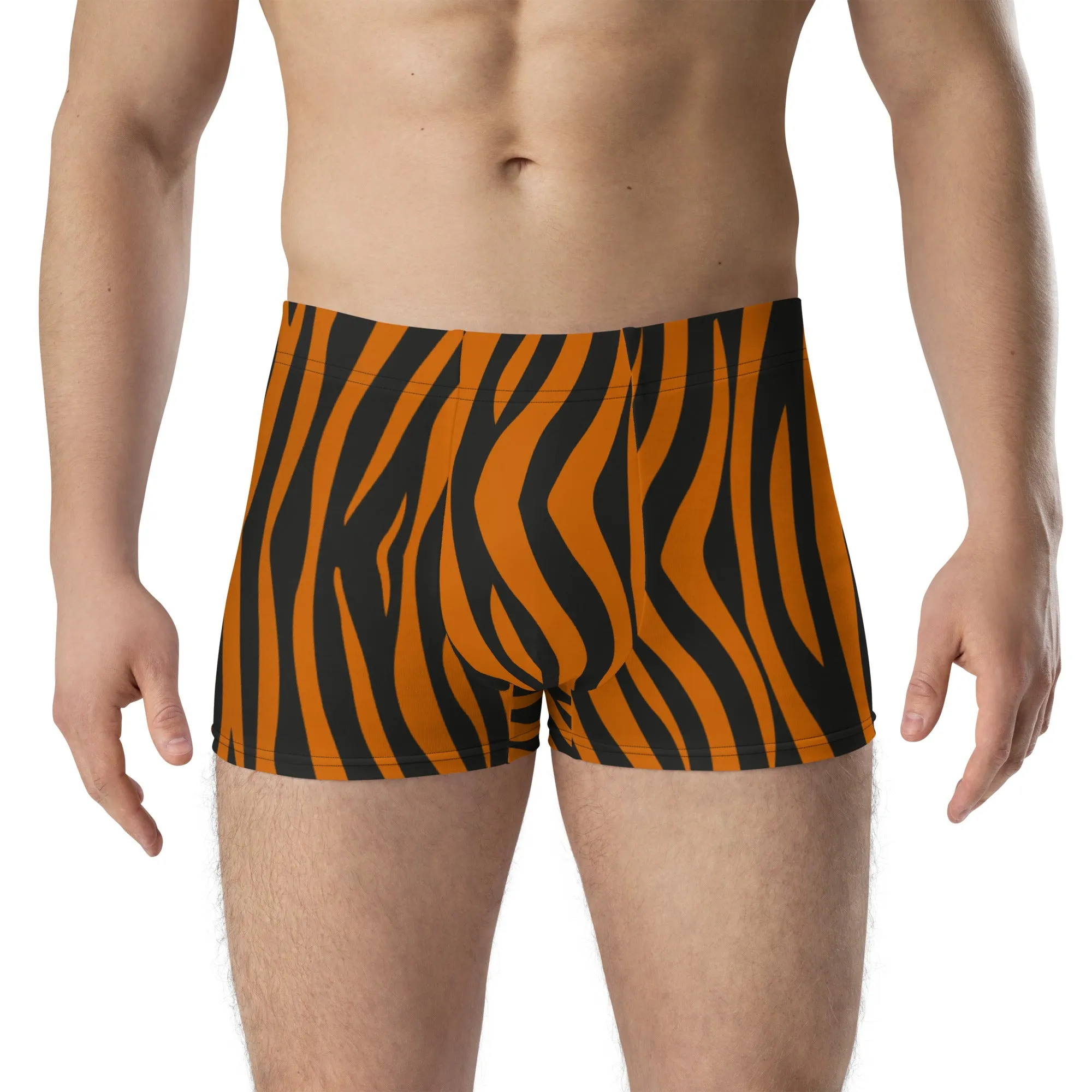 Tiger pattern print boxer for men