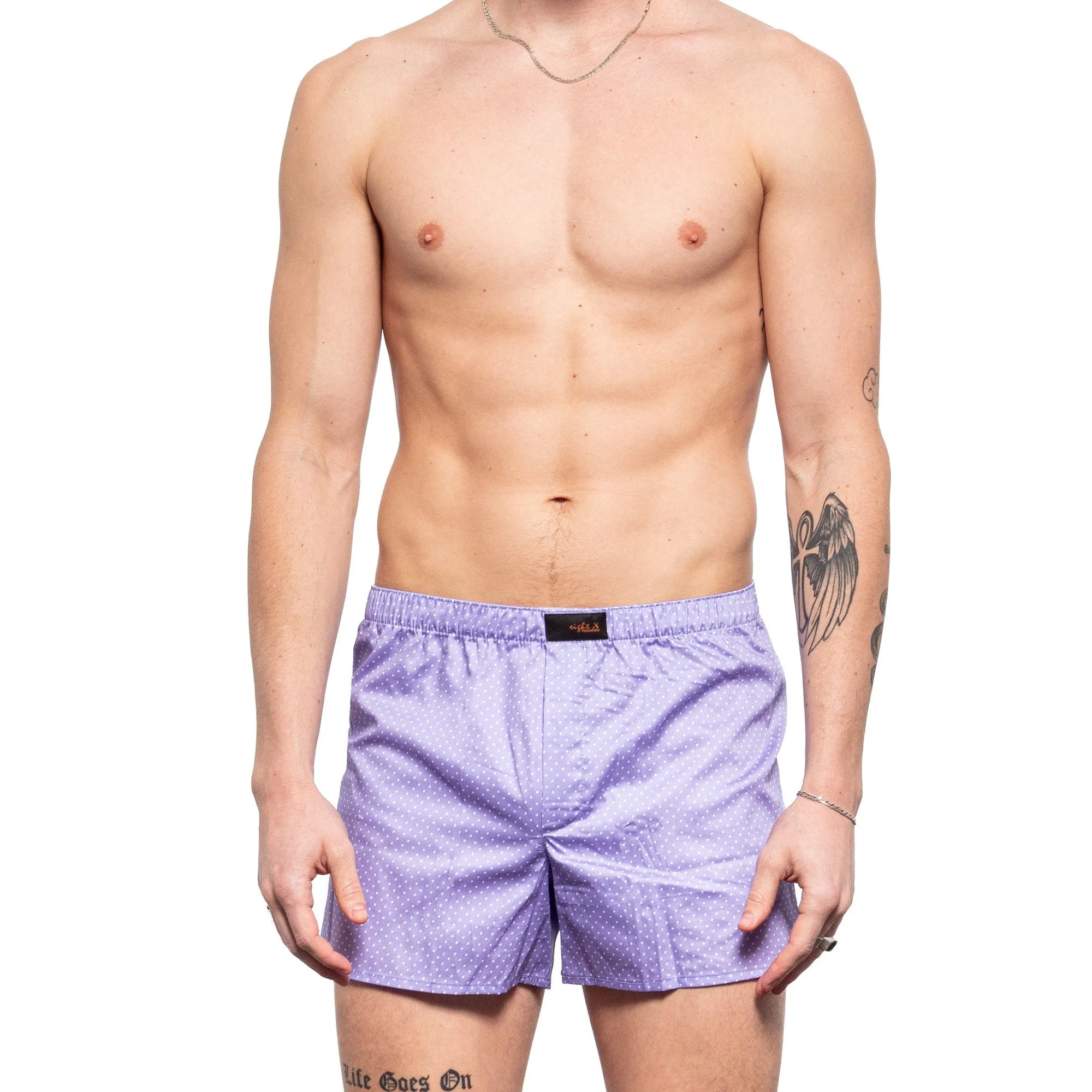 Tiny Dot Boxers - Lilac