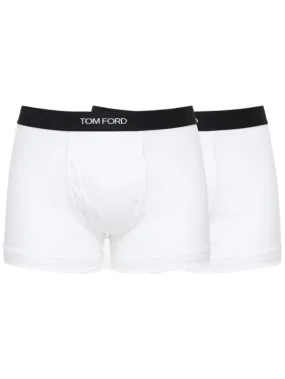 Tom Ford   Pack of 2 logo cotton boxer briefs 