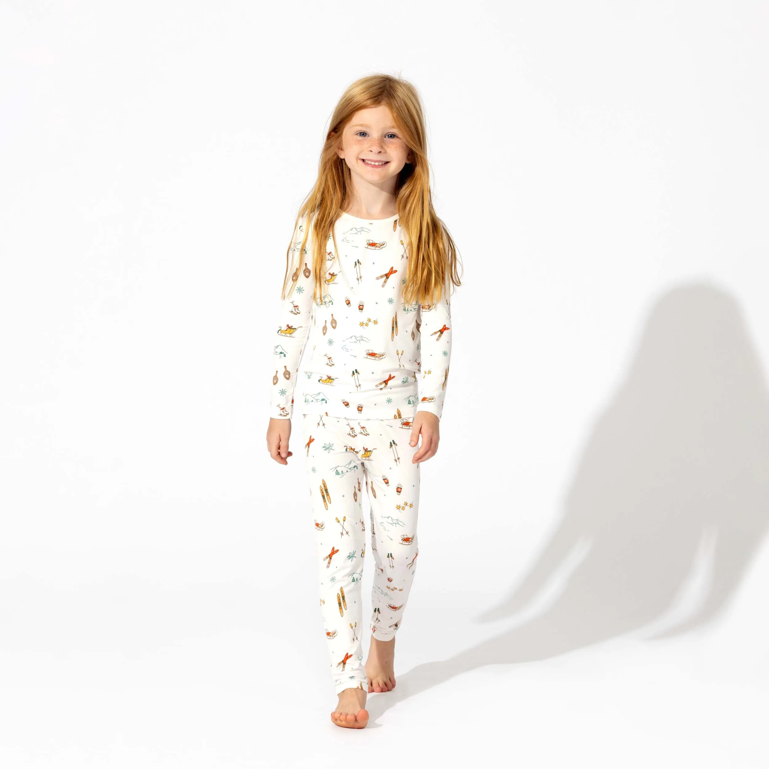 Vintage Holiday Bamboo Kids Pajamas