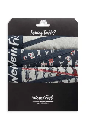 Weird Fish 2XL Grey Ashridge Boxer Shorts (Pack of 3)