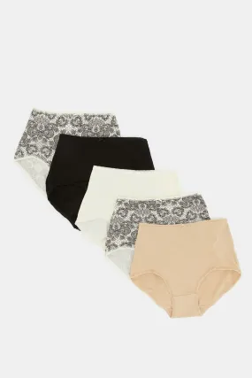 Women Assorted Full Briefs (Pack of 5)