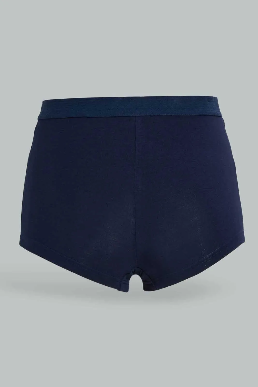 Women Beige and Navy Boxer Brief (Pack of 2)