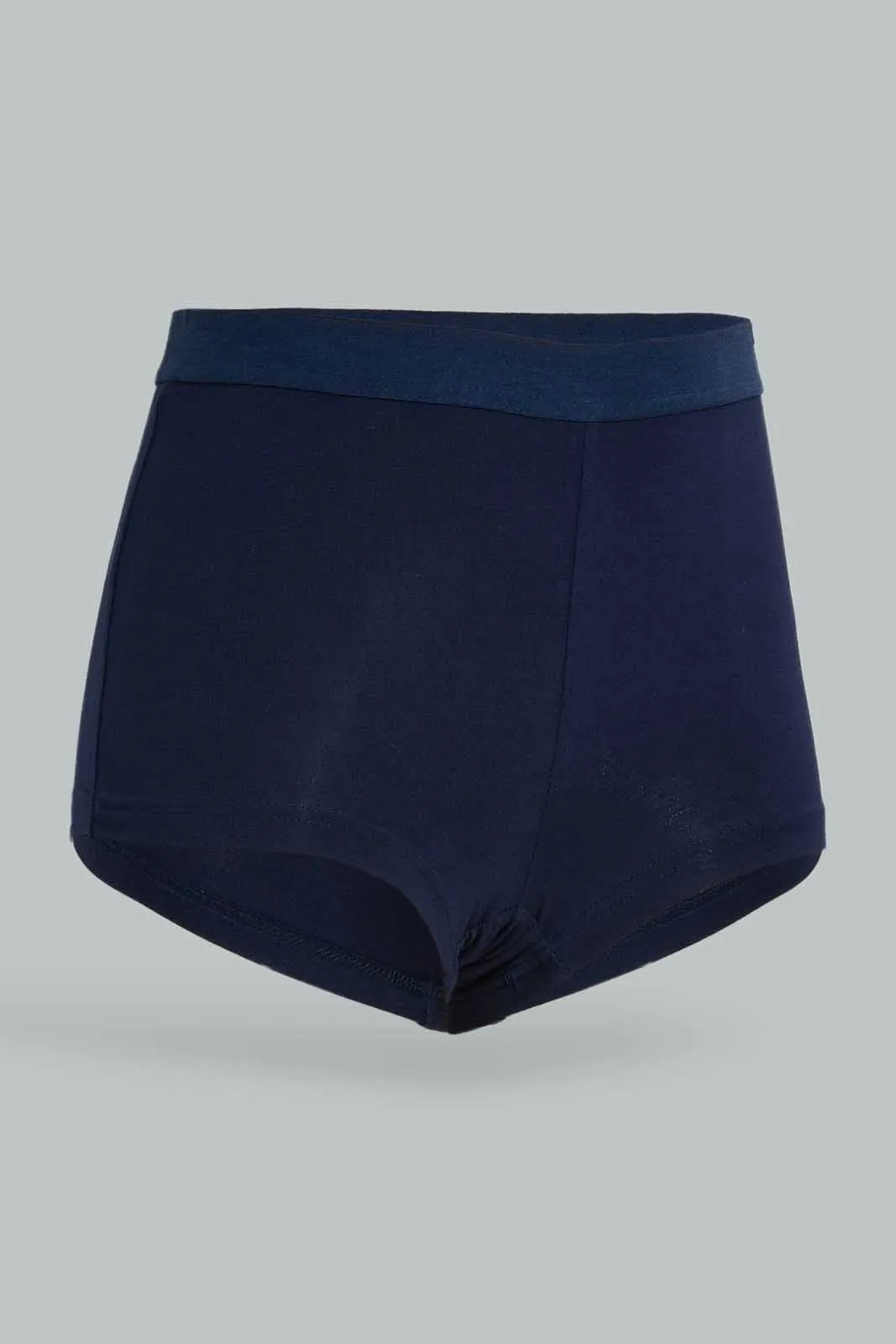 Women Beige and Navy Boxer Brief (Pack of 2)