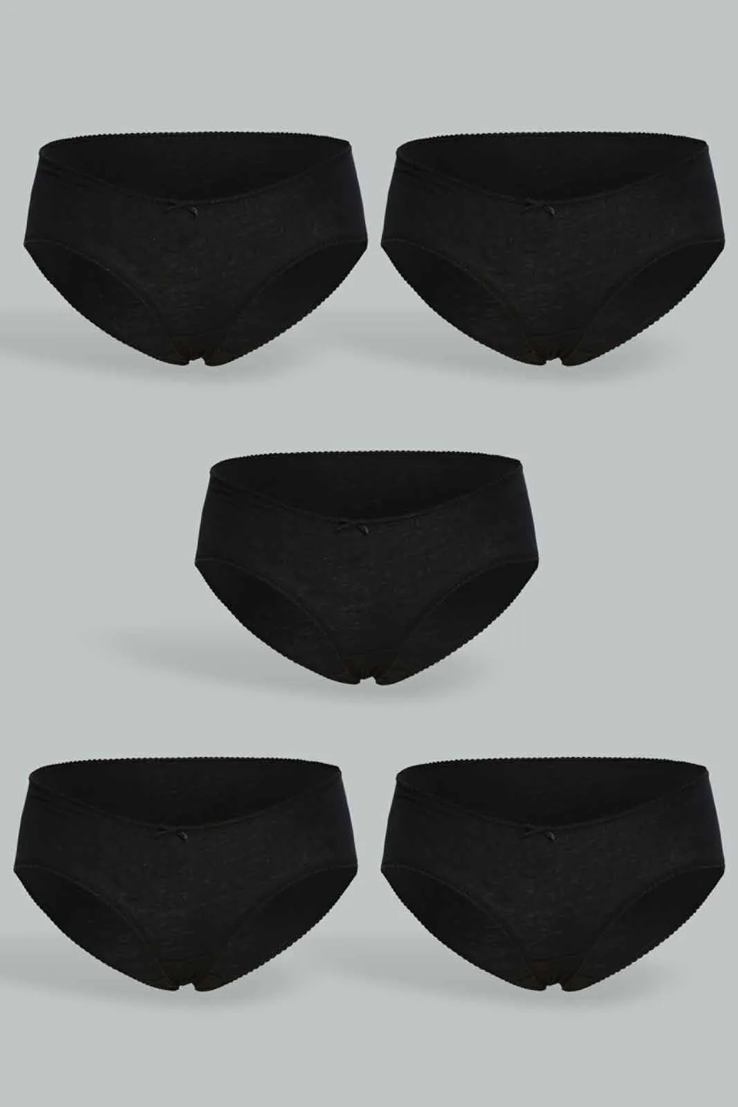 Women Black Boyleg Brief (Pack of 5)