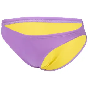 WOMEN'S REAL BRIEF BIKINI BOTTOM - LAVANDA/YELLOW STAR