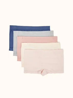 Women's Seamless Boyshort Underwear (5 Pack) - Assorted Colors