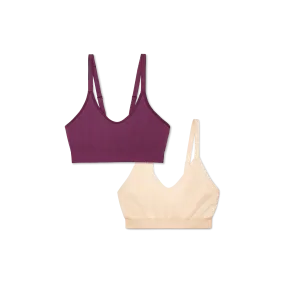 Women's Seamless Scoop Bralette 2-Pack