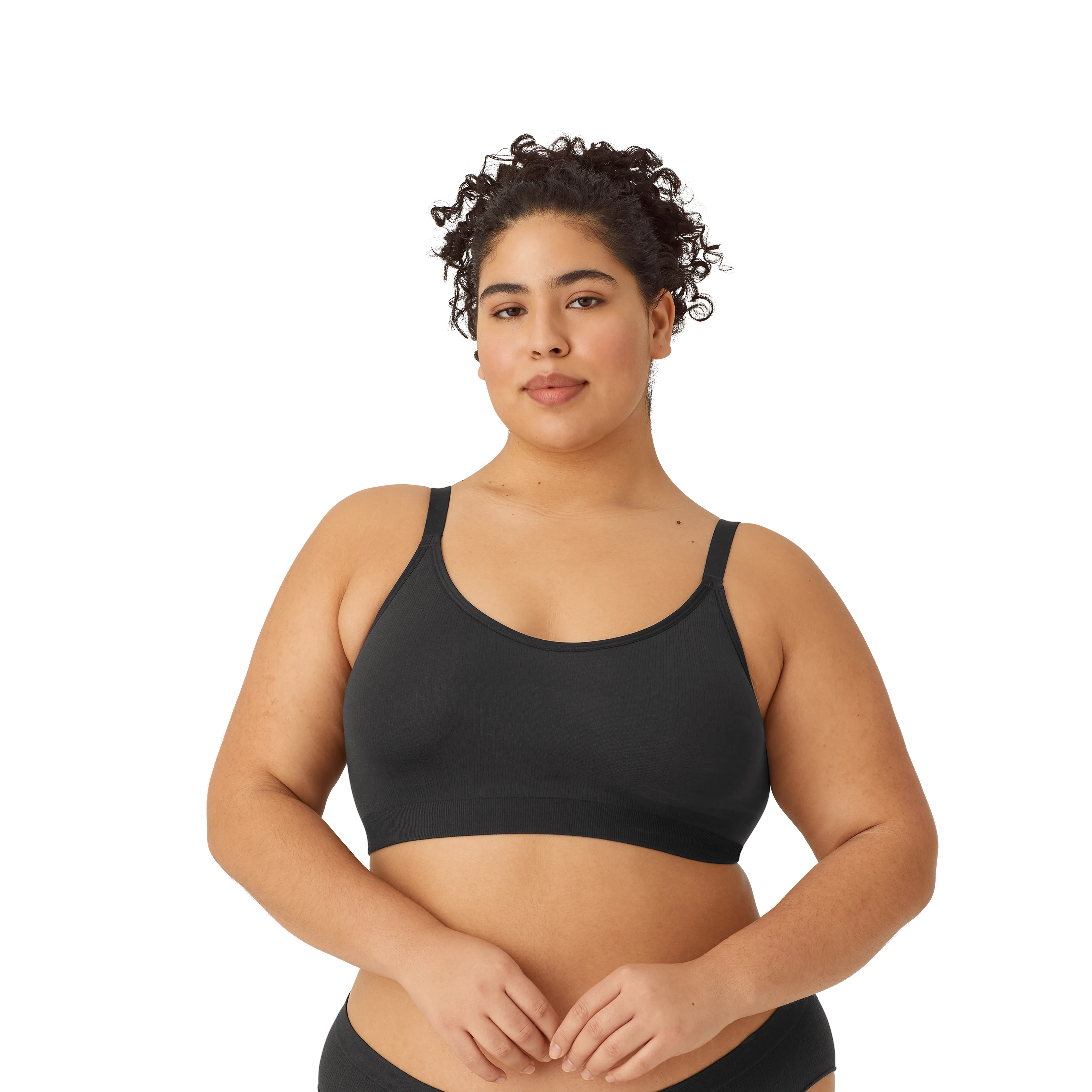 Women's Seamless Scoop Bralette   Full Brief