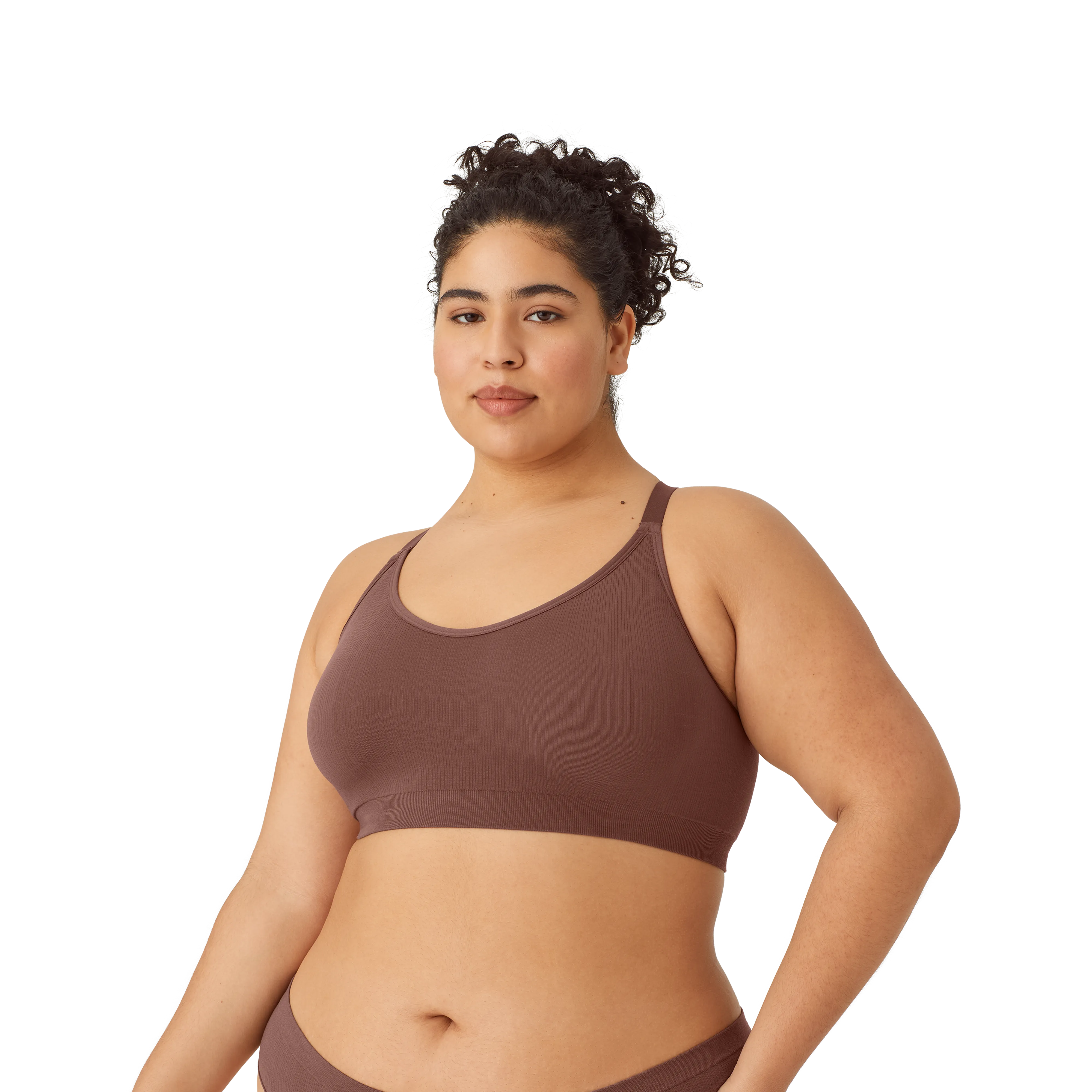 Women's Seamless Scoop Bralette   Full Brief