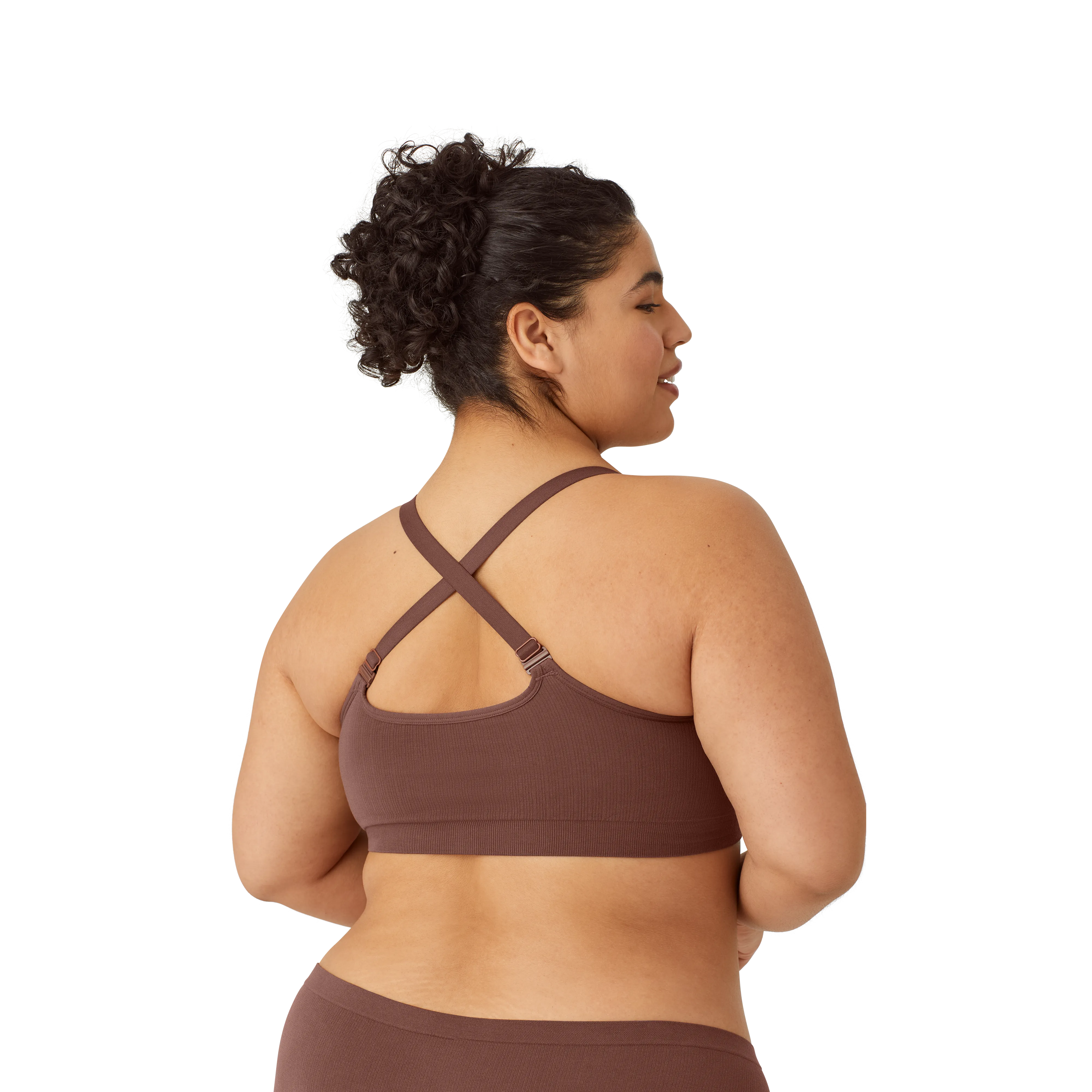 Women's Seamless Scoop Bralette   Full Brief