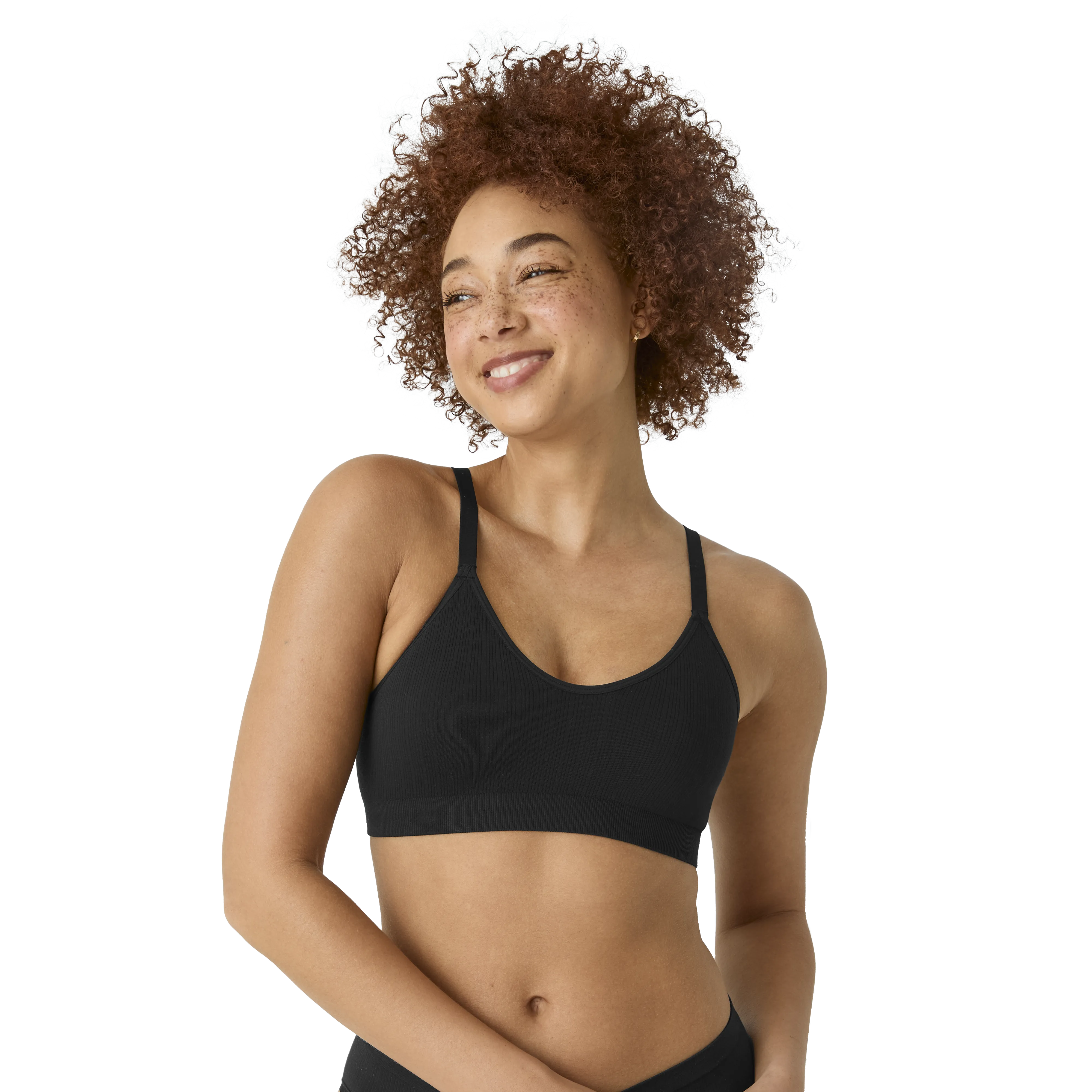 Women's Seamless Scoop Bralette   Full Brief