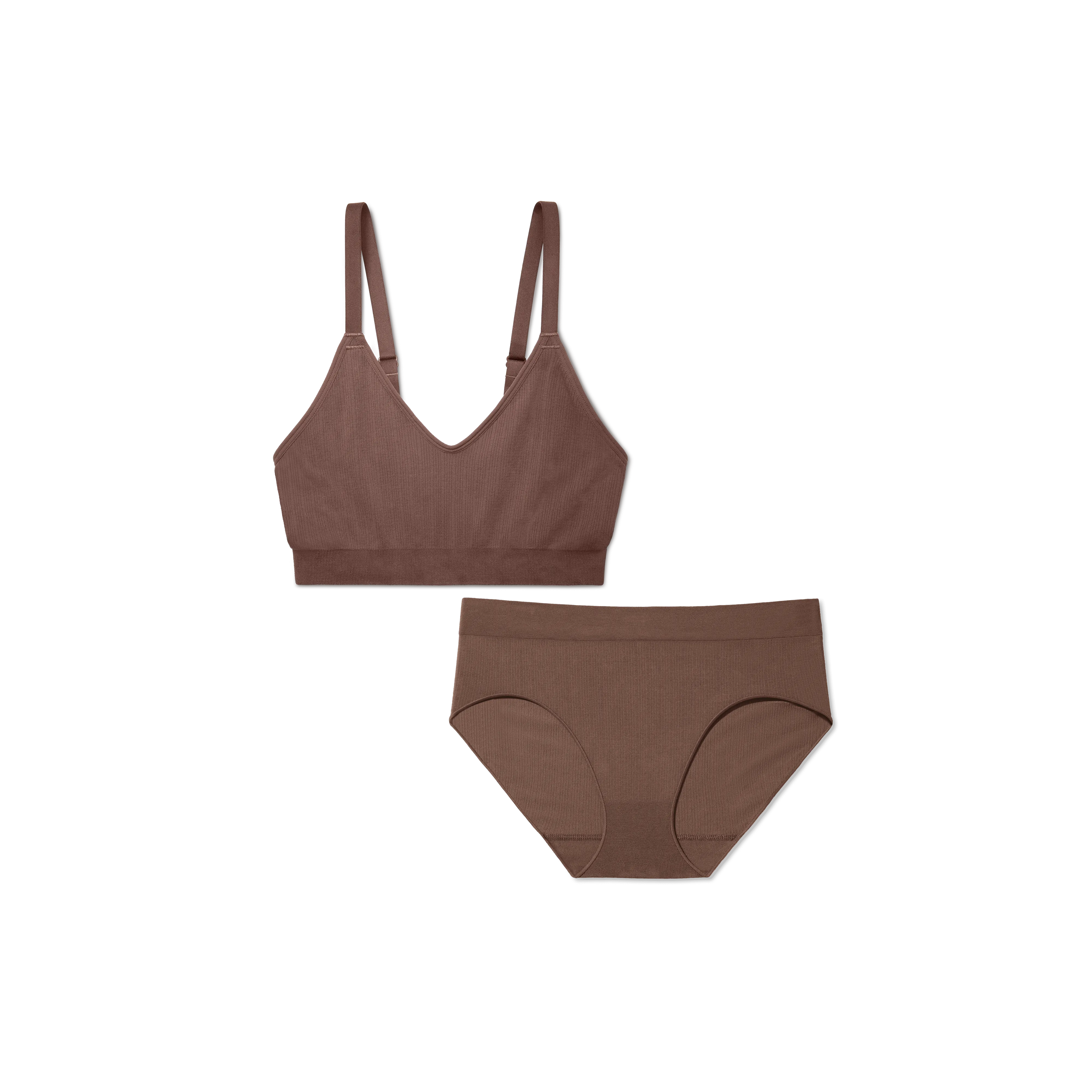 Women's Seamless Scoop Bralette   Full Brief