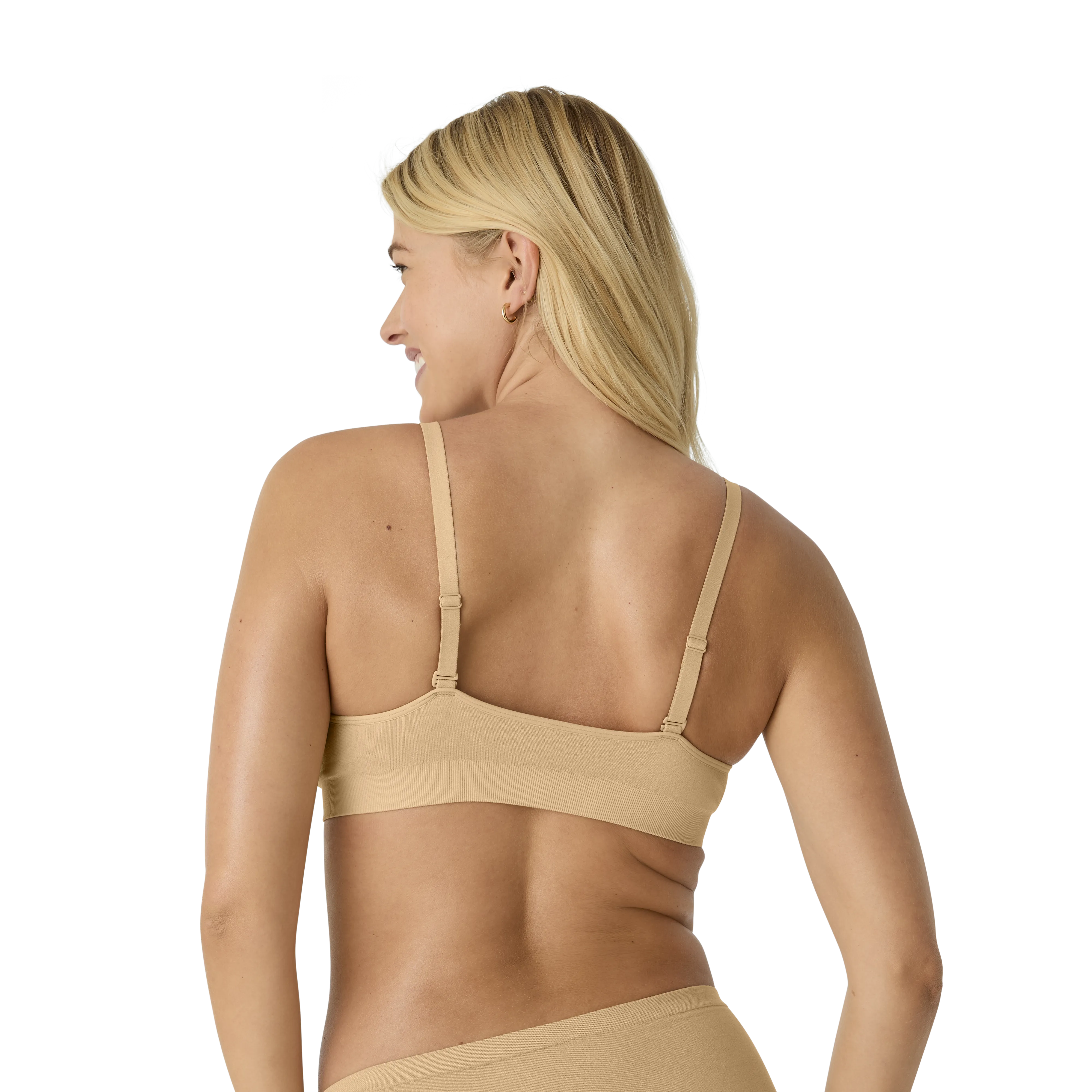 Women's Seamless Triangle Bralette   Thong