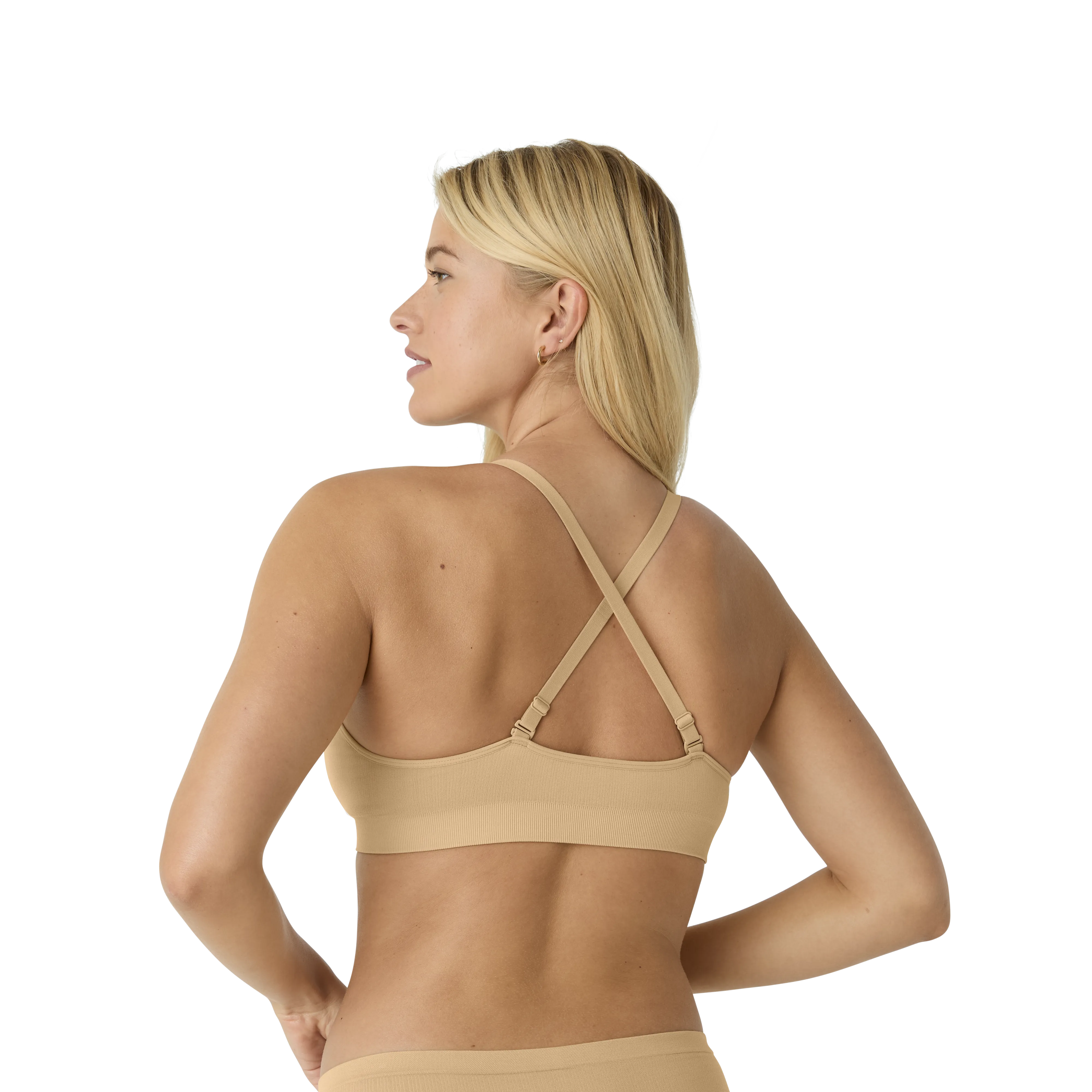 Women's Seamless Triangle Bralette   Thong