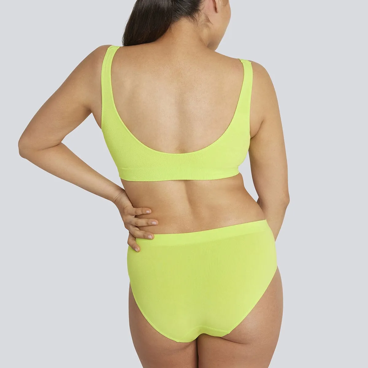 Women's SmoothFit Bikini Brief - Lime Spark