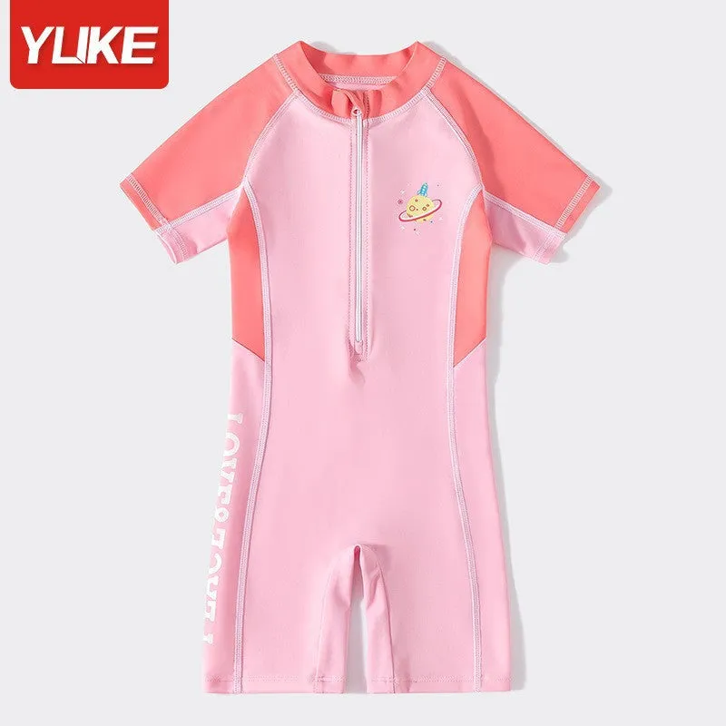 Yuke Children's One-Piece Swimwear